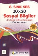 8. Sınıf SBS 30x20 Sosyal Bilgiler Denemeleri                                                                                                                                                                                                                  