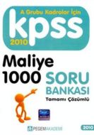 A Grubu Kadrolar İçin KPSS Maliye 1000 Soru Bankas                                                                                                                                                                                                             