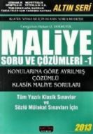 Maliye Soru ve Çözümleri 1                                                                                                                                                                                                                                     