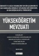 Yükseköğretim Mevzuatı                                                                                                                                                                                                                                         