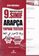 İmam Hatip Liseleri 9. Sınıf Arapça Yaprak Testler                                                                                                                                                                                                             