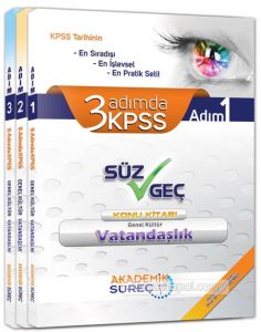 Akad.Süreç 2013 Kpss Vatandaşlık Set 3 Adımda K.A.                                                                                                                                                                                                             