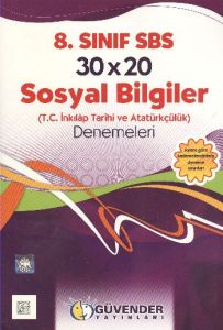 8. Sınıf SBS 30x20 Sosyal Bilgiler Denemeleri                                                                                                                                                                                                                  