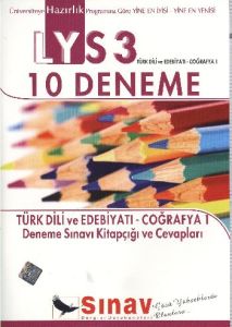 SINAV LYS 3 (EDEBİYAT-COĞRAFYA1) 10 DENEME                                                                                                                                                                                                                     