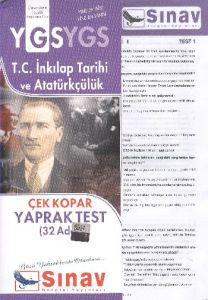 SINAV YGS İNKİLAP TARİHİ VE ATATÜRK Y.T.                                                                                                                                                                                                                       