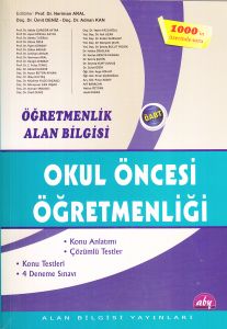 Öğretmenlik Alan Bilgisi Okul Öncesi Öğretmenliği                                                                                                                                                                                                              