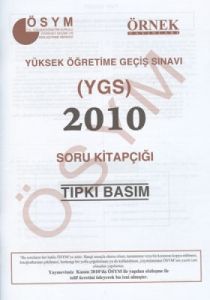 YGS 2010 Soru Kitapçığı (Tıpkı Basım)                                                                                                                                                                                                                          