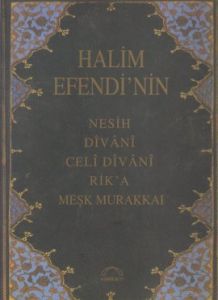 Halim Efendi’nin Nesih - Divani - Celi Divani - Ri                                                                                                                                                                                                             