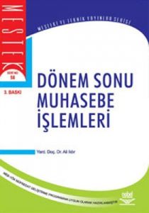 Dönem Sonu Muhasebe İşlemleri                                                                                                                                                                                                                                  