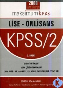 Lise - Ön Lisans KPSS / 2                                                                                                                                                                                                                                      