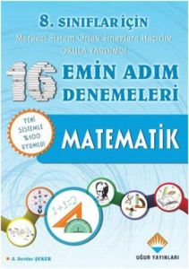 8. Sınıflar İçin 16 Emin Adım Denemeleri Matematik                                                                                                                                                                                                             