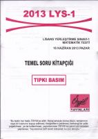 2013 Lys 1 Matematik Testi Tıpkı Basım                                                                                                                                                                                                                         