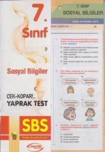 Formül 7. Sınıf Sosyal Bilgiler Yaprak Test                                                                                                                                                                                                                    