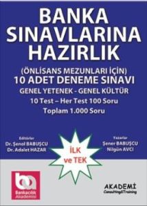 Banka Sınavlarına Hazırlık 10 Adet Deneme Sınavı                                                                                                                                                                                                               