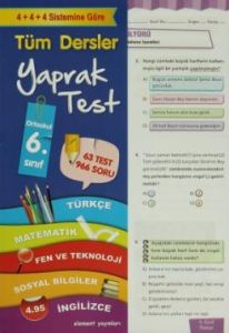 Tüm Dersler Yaprak Test-6                                                                                                                                                                                                                                      