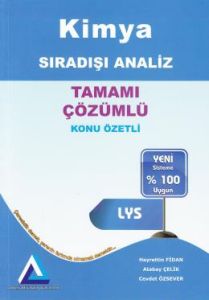 Sıradışı Analiz Lys Kimya Tamamı Çözümlü Soru Ban                                                                                                                                                                                                              